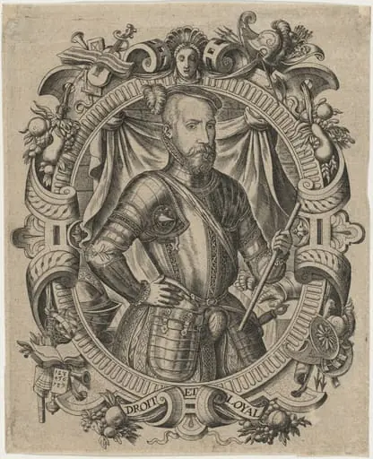 Robert Dudley, Earl of Leicester, by Frans Hogenberg