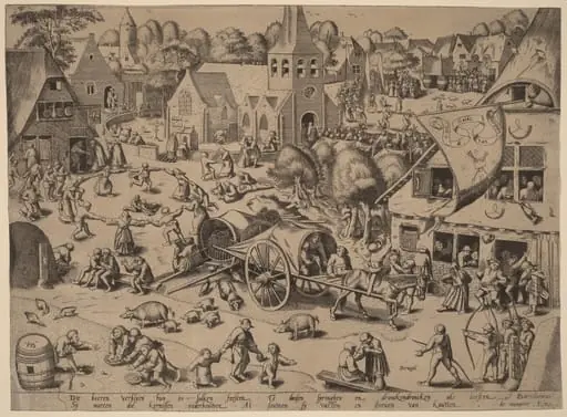Village Fair at Hoboken, by Frans Hogenberg