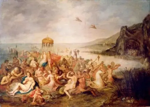 Neptun și Amphitrita, by Frans II Franken