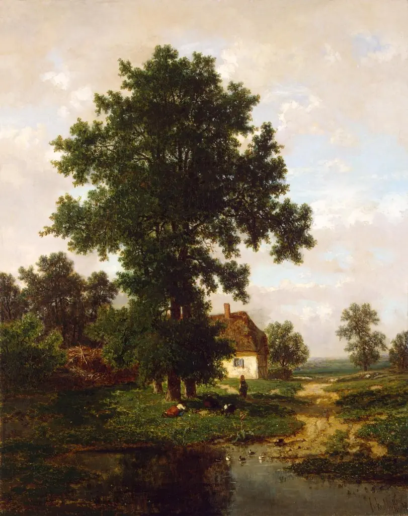 Road with Elms (Near Maastricht), by Frans Keelhoff