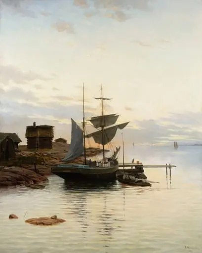 Merimaisema, aihe Hirvisalosta, by Frans Maexmontan