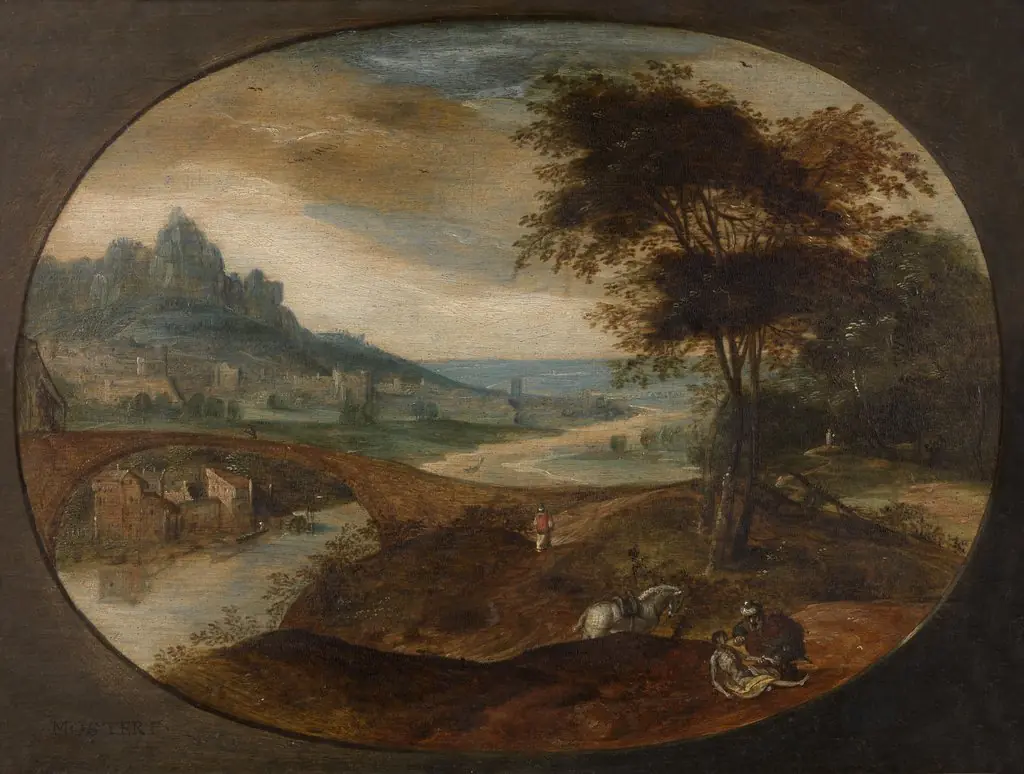 Landscape with the Good Samaritan, by Frans Mostaert