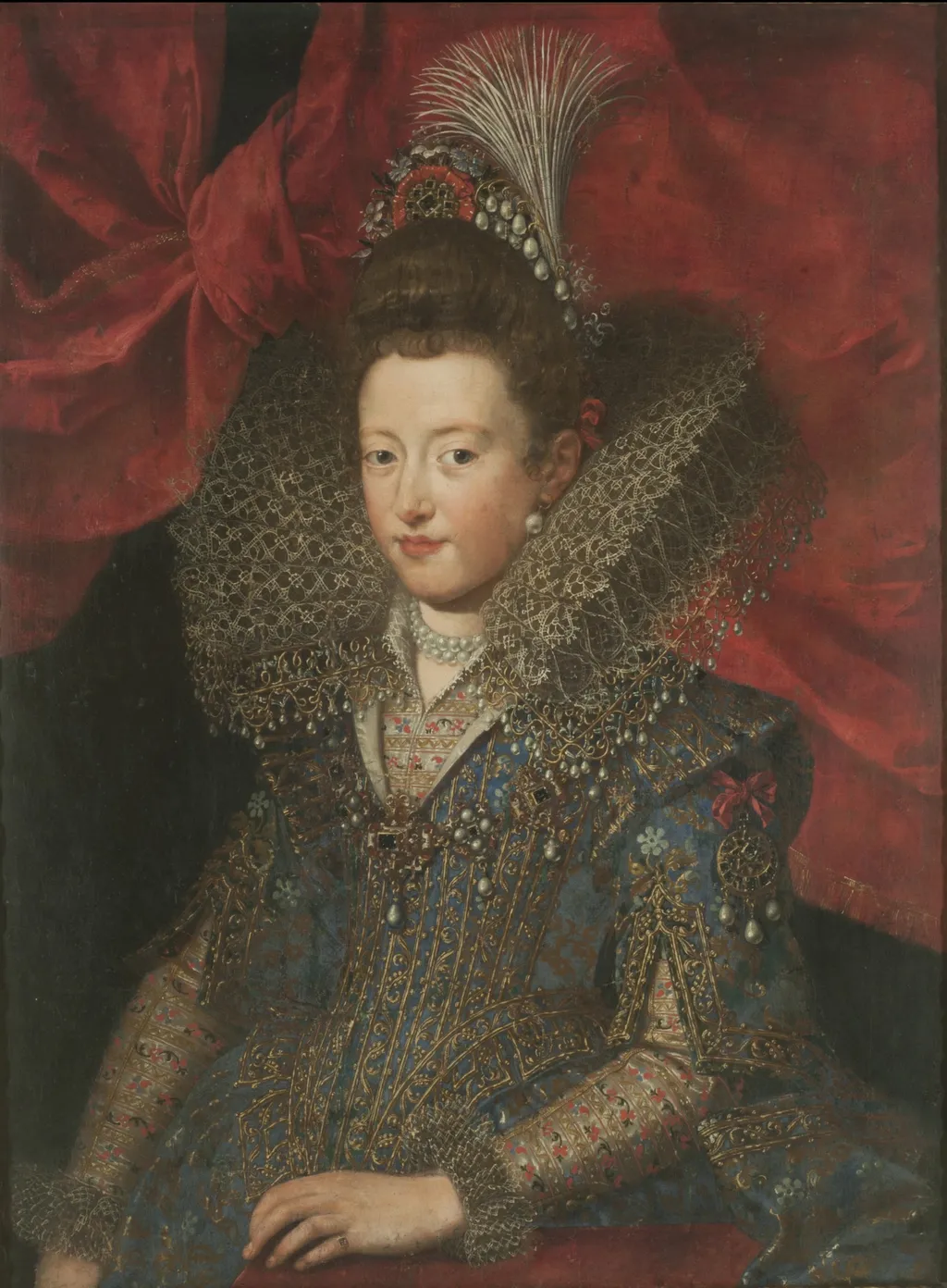 Portrait of Margarita Gonzaga, by Frans Pourbus, the Younger, oil, 1603