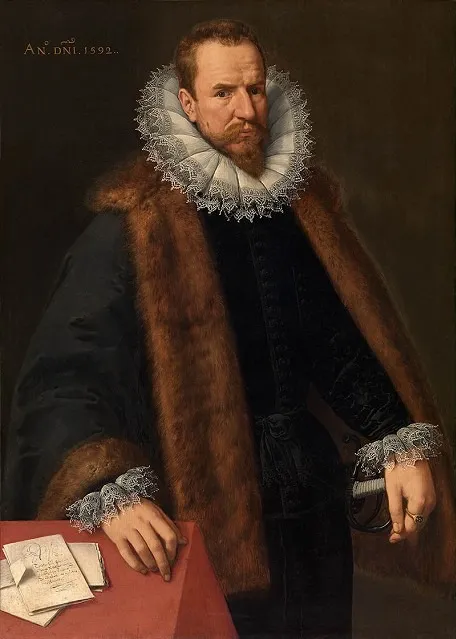 Portrait of Nicolas de Hellincx, counselor of the king, by Frans Pourbus, the Younger, oil, 1596