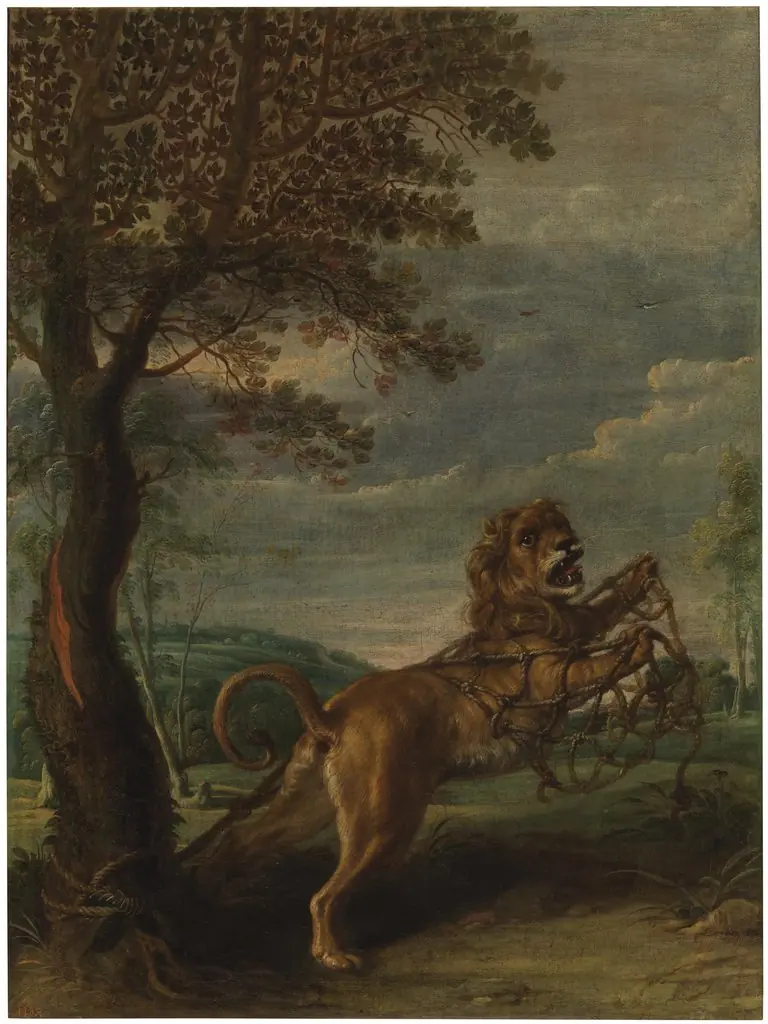 Aesop's fable: The Lion and the Mouse, by Frans Snyders