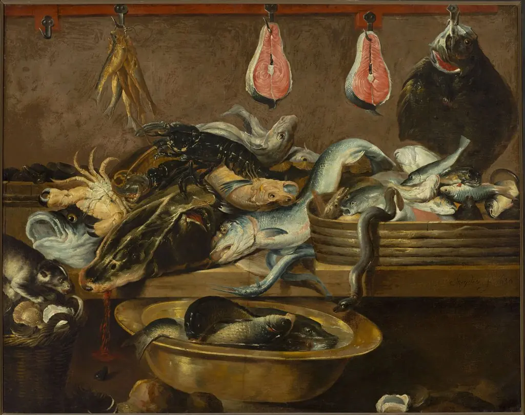 Fish stand, by Frans Snyders