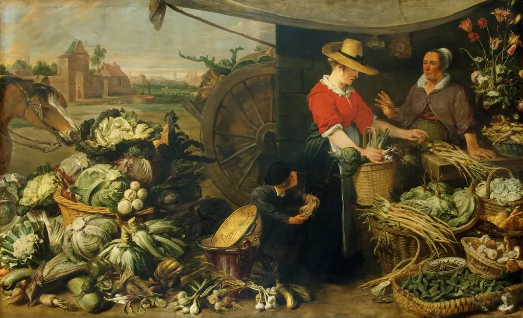 Greengrocery Stall, by Frans Snyders