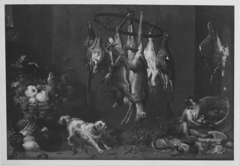 Pantry (Alte Pinakothek), by Frans Snyders, unspecified, 1618