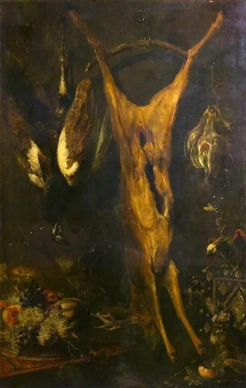 Still Life with a Dead Deer, by Frans Snyders