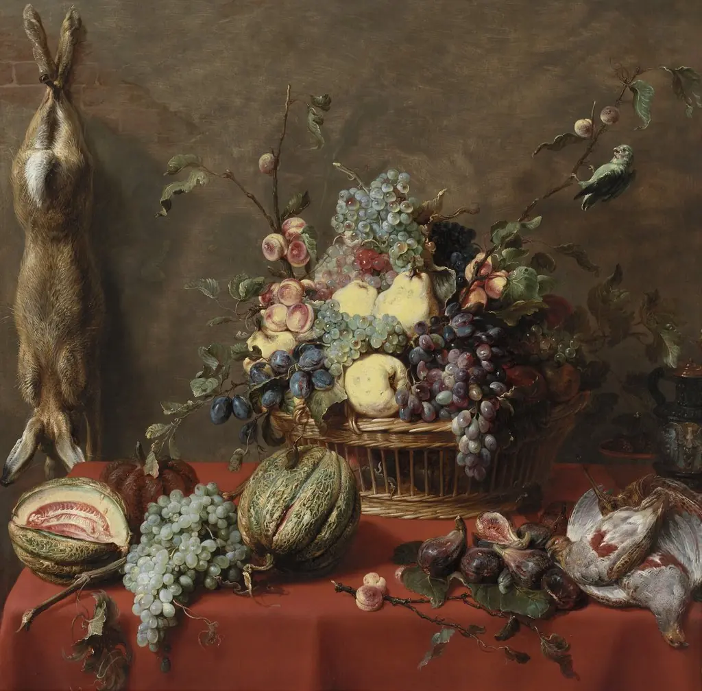 Still Life with Fruit and a Dead Hare, by Frans Snyders