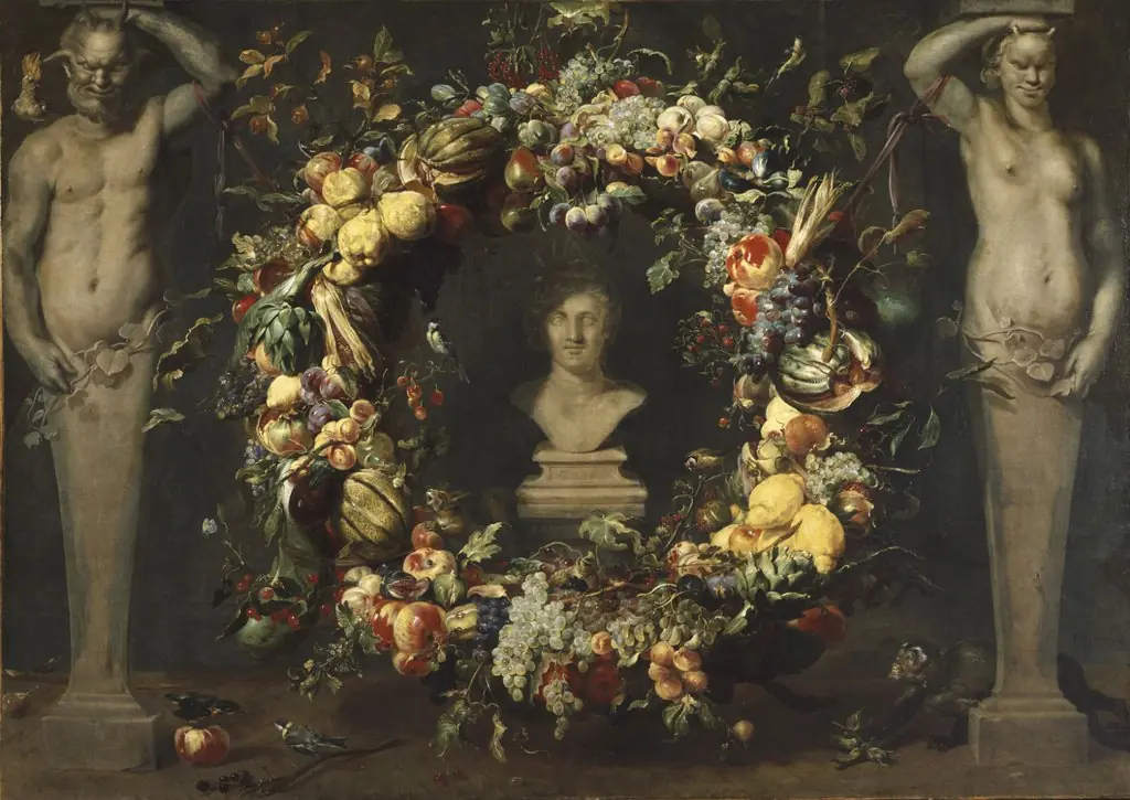 Still Life with Terms and a Bust of Ceres, by Frans Snyders