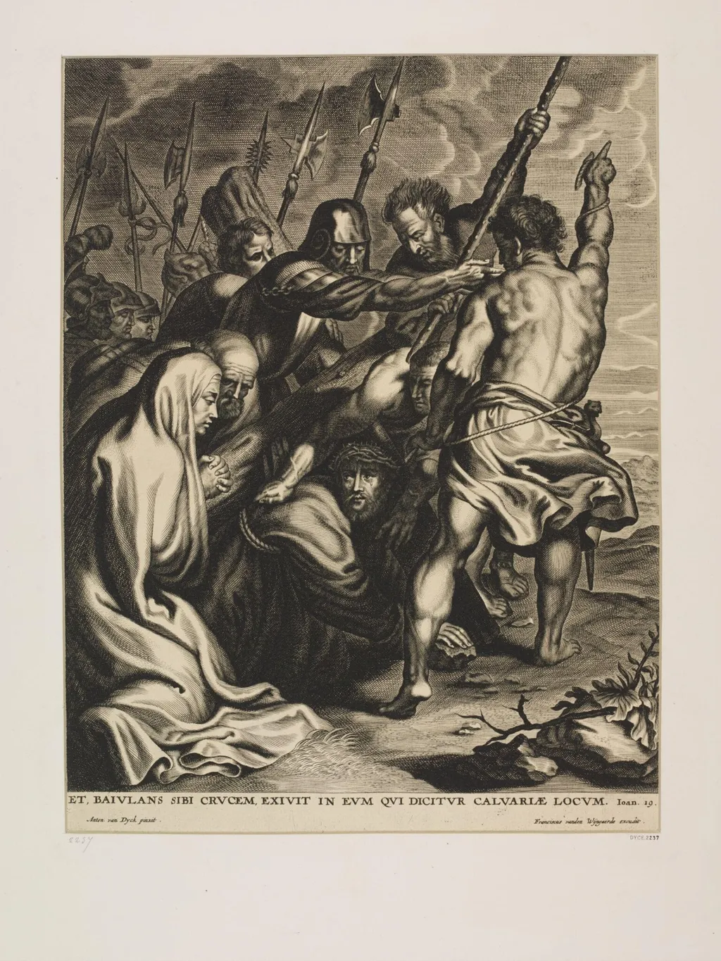 Christ bearing the Cross, by Frans van den Wyngaerde, 1650