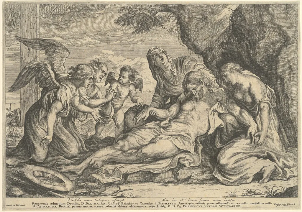 The Lamentation, by Frans van den Wyngaerde, ink, 1638