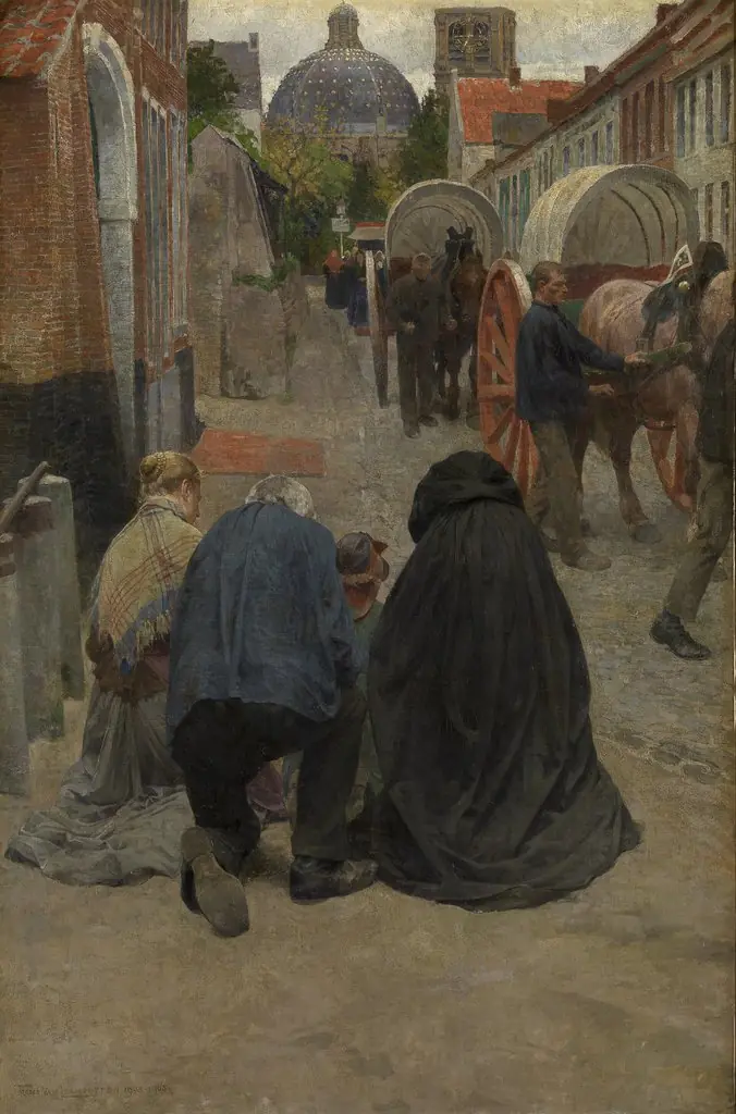 Arrival of the Procession, by Frans van Leemputten