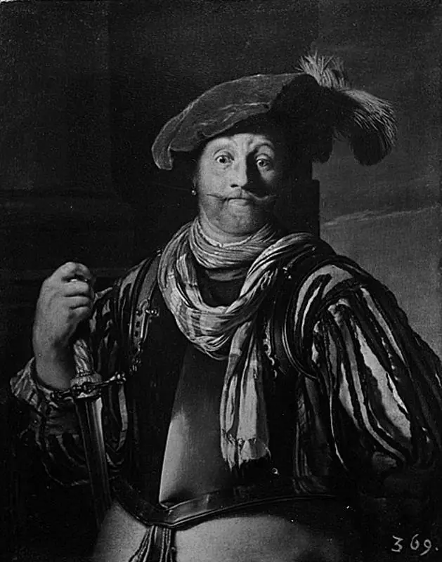 A Soldier in a Red Beret, by Frans van Mieris the Elder