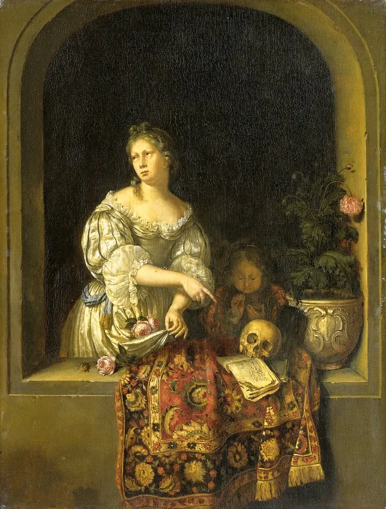 Allegory of transitoriness, by Frans van Mieris the Elder