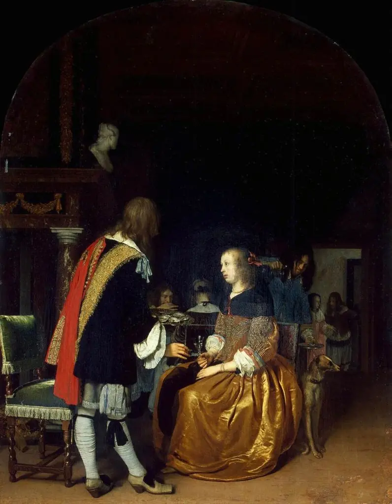 Oyster Eaters, by Frans van Mieris the Elder