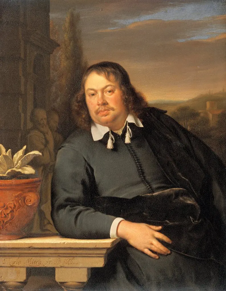 Portrait of Florentius Schuyl (1619-1669), by Frans van Mieris the Elder