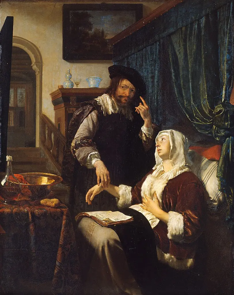 The Doctor's Visit, by Frans van Mieris the Elder