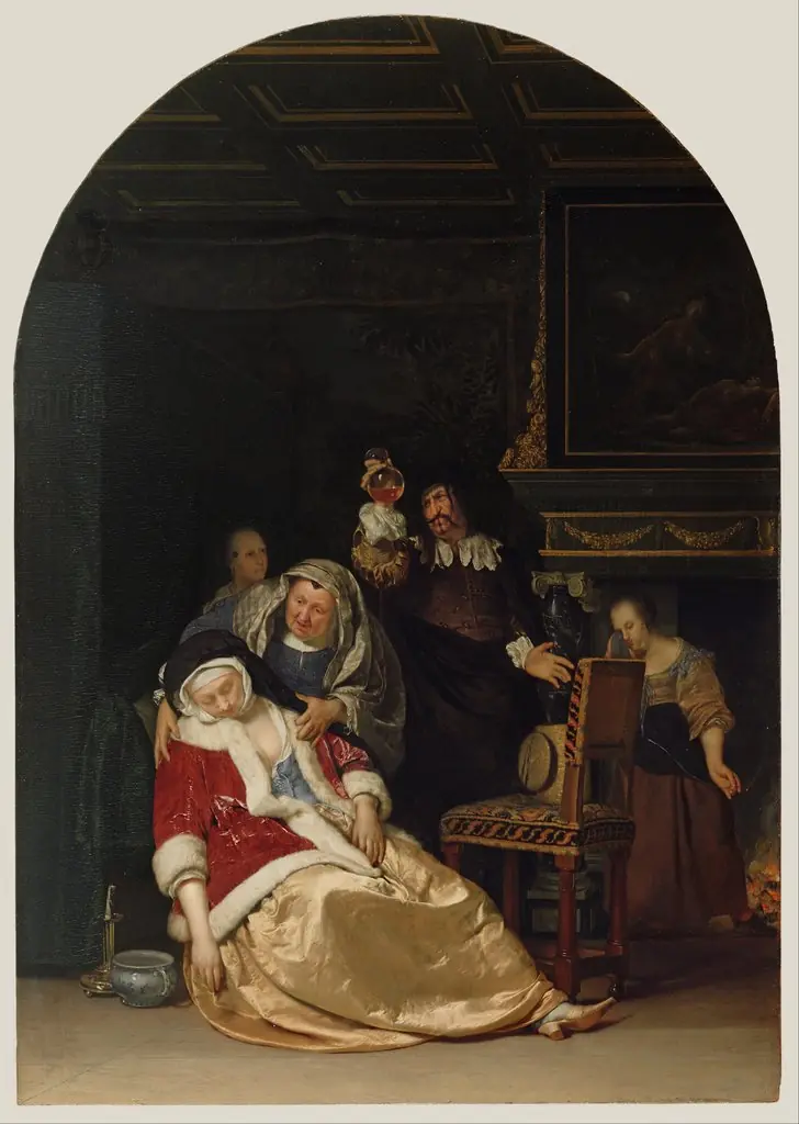 The Doctor's Visit, by Frans van Mieris the Elder