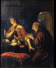 The Old Lover, by Frans van Mieris the Elder, oil, 1673