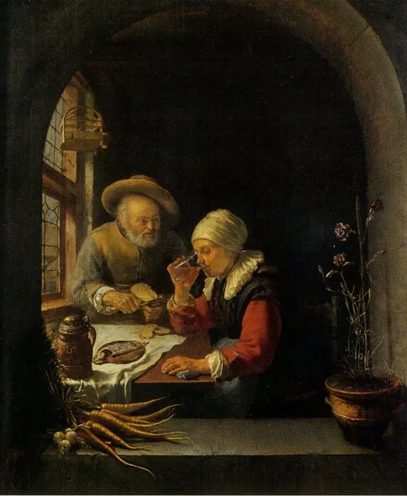 The Peasant Meal, by Frans van Mieris the Elder