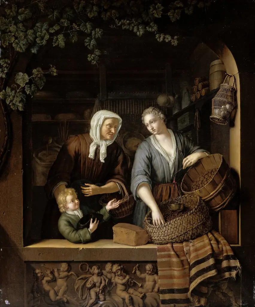The Grocer’s Shop, by Frans van Mieris the Younger