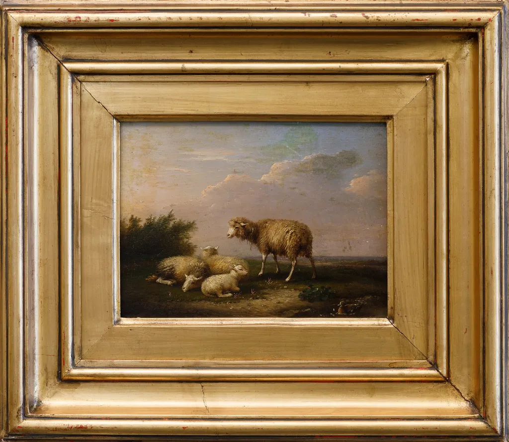 Grup de oi, by Frans van Severdonck, 1871