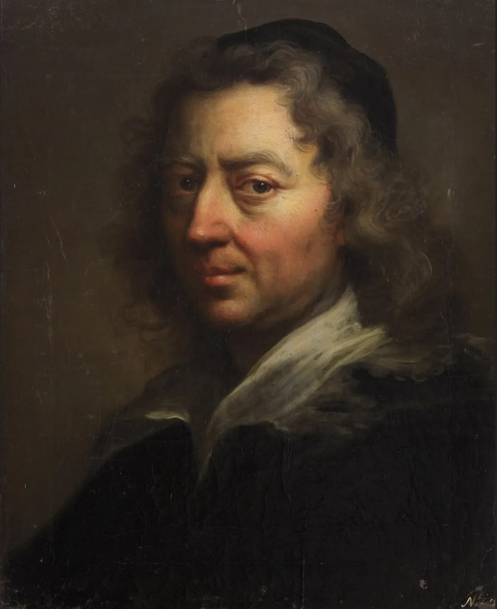 Portrait of an unknown man, by Frans van Stampart, oil, 1750