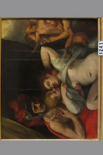 Marte și Venus pândiți de zeii din Olimp, by Frans van, zis Floris Vriendt