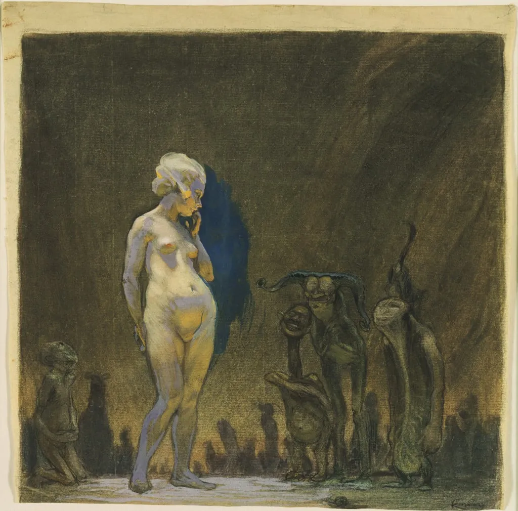 Untitled, by František Kupka, watercolor, 1899