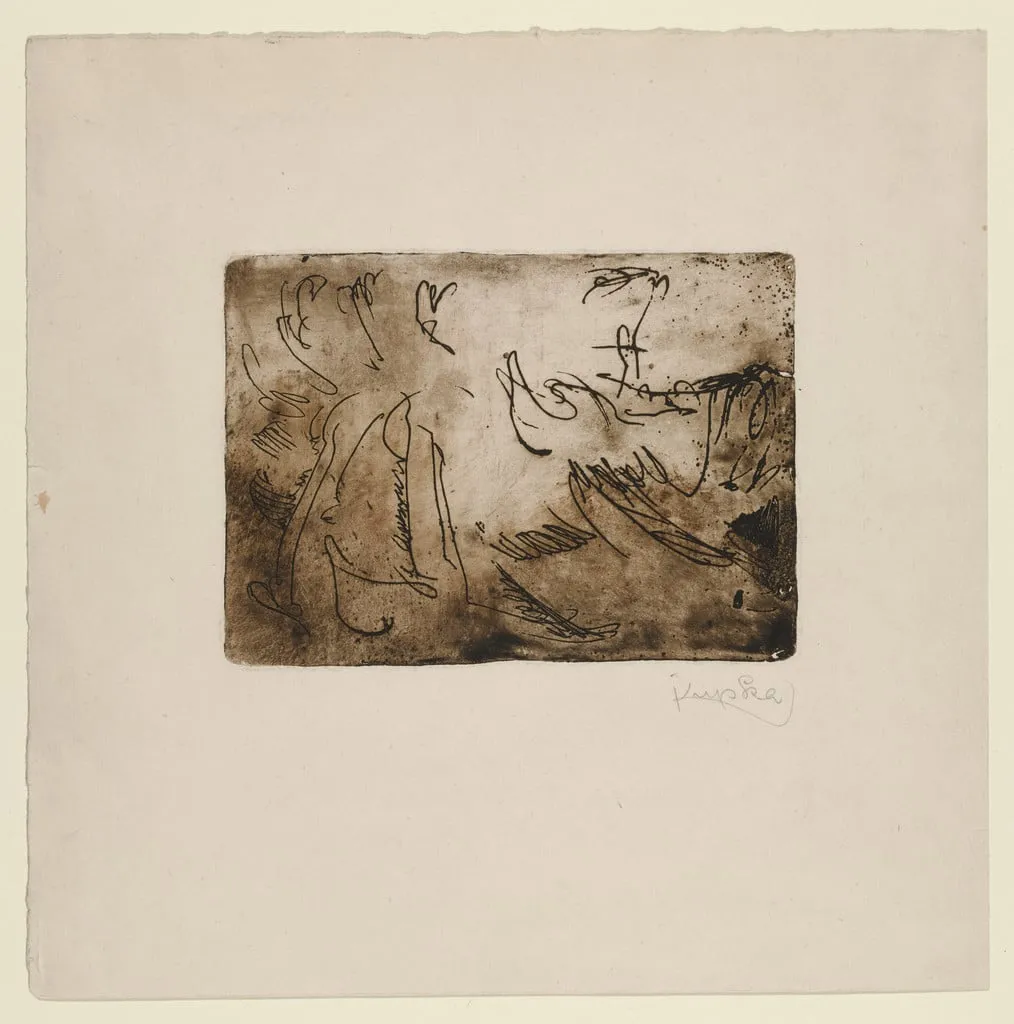 Untitled, by František Kupka, ink, 1920