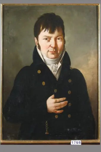 Portret de bărbat, by Franz Anton Bergmann