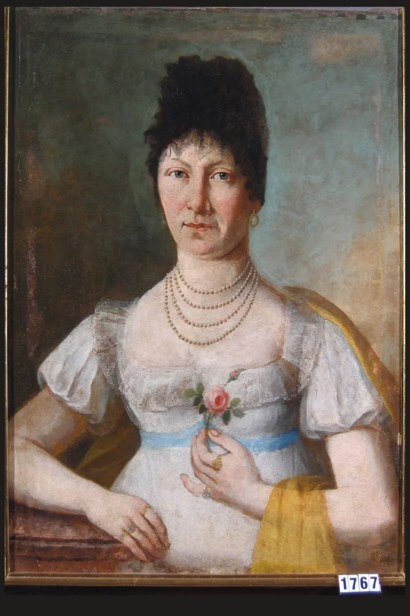 Portret de femeie, by Franz Anton Bergmann