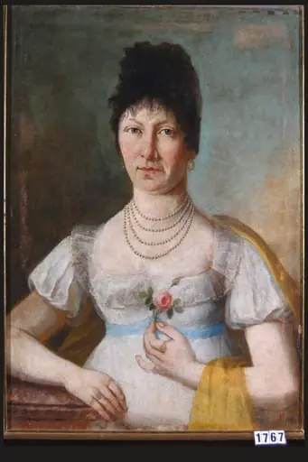Portret de femeie, by Franz Anton Bergmann