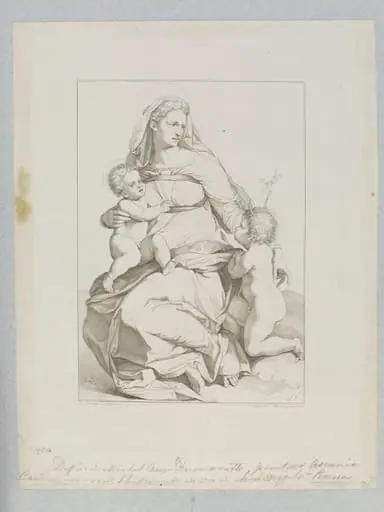 Virgin and Child with St. John, by Franz Anton Erich Moritz Steinla