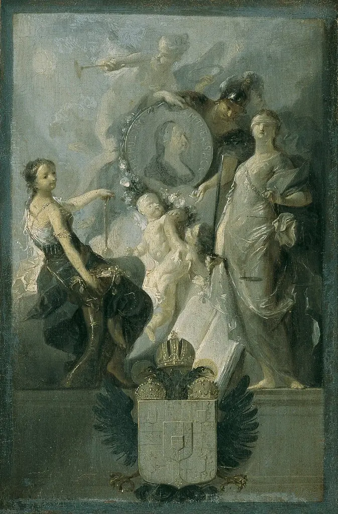 Homage to Empress Maria Theresia, by Franz Anton Maulbertsch