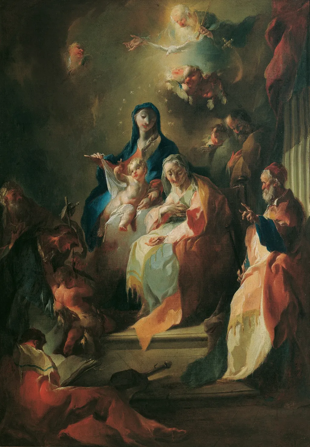 The Holy Family, by Franz Anton Maulbertsch, oil, 1755