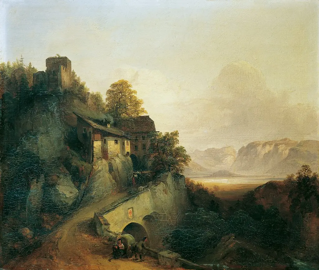 Mountain Road in Tirol, by Franz Barbarini