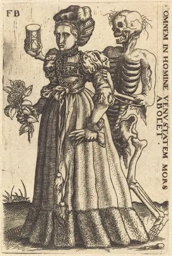 Woman and Death, by Franz Brun