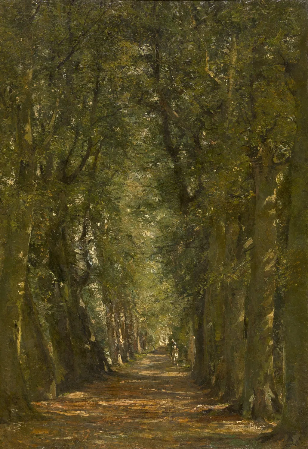 Sunny Lane, by Franz Courtens, oil, 1898