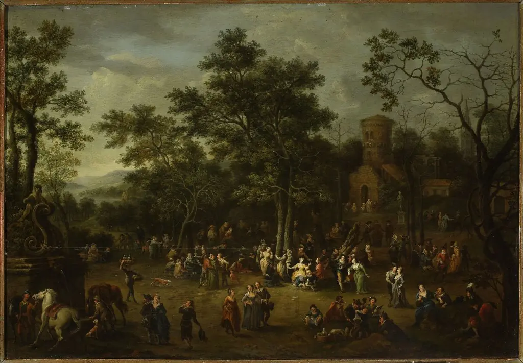 Festivity in a park, by Franz de Paula Ferg