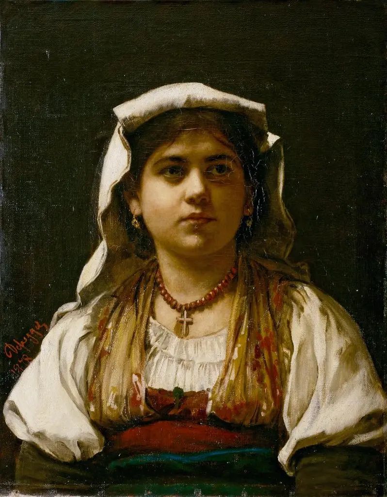 Italienisches Mädchen, by Franz Defregger
