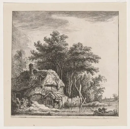 Landscape with Cottage on the Water, by Franz Edmund Weirotter