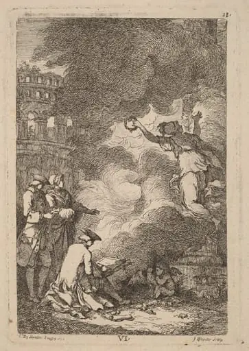 Nella Venuta in Roma: pl. 6, by Franz Edmund Weirotter