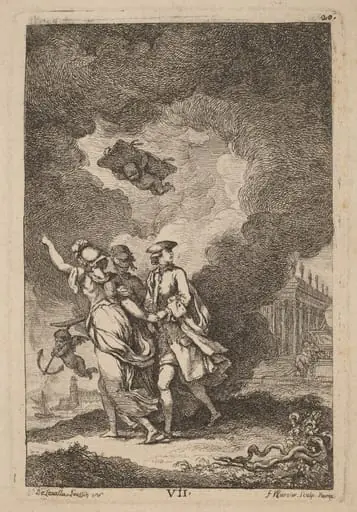 Nella Venuta in Roma: pl. 7, by Franz Edmund Weirotter