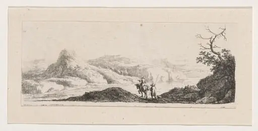 Two Men at the Ford, by Franz Edmund Weirotter