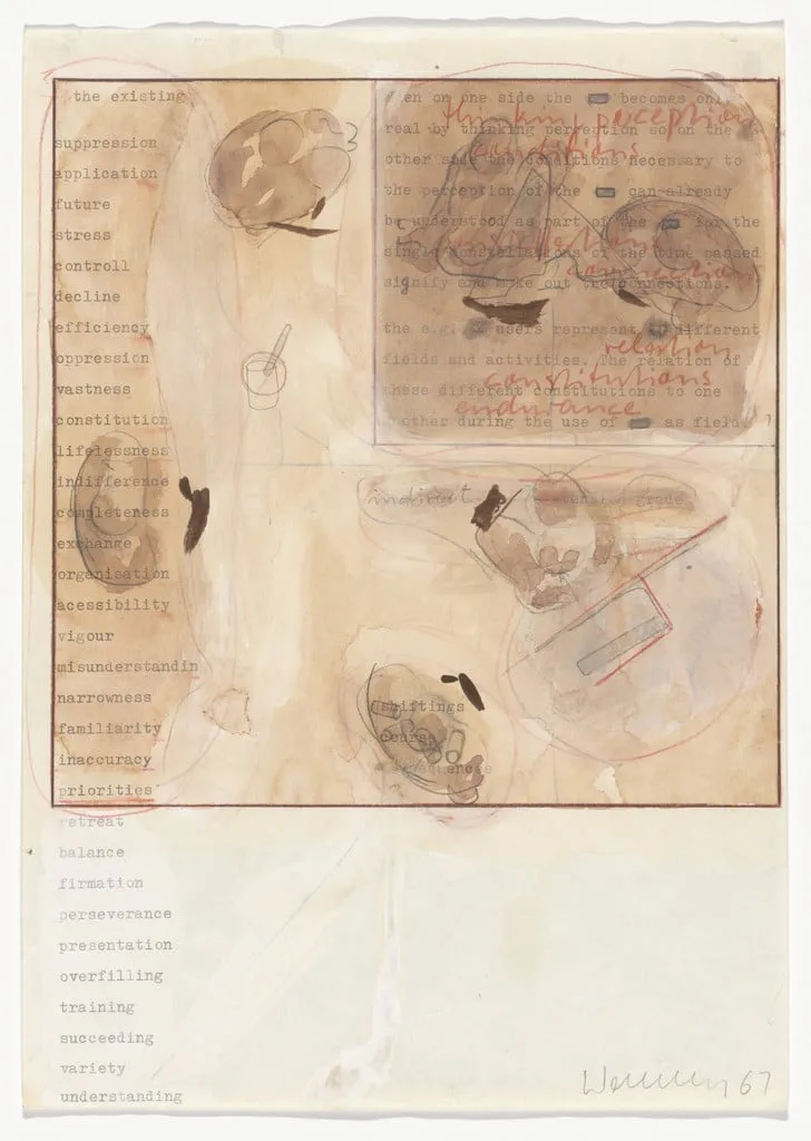 Untitled, by Franz Erhard Walther, oil, 1967