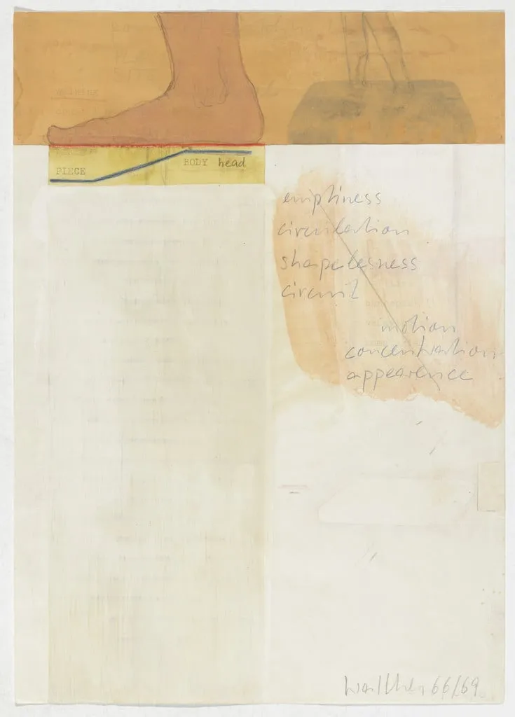 Untitled, by Franz Erhard Walther, watercolor, 1968