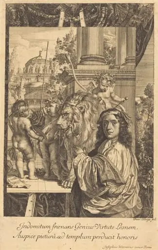 Self-Portrait of Joseph Werner, by Franz Ertinger